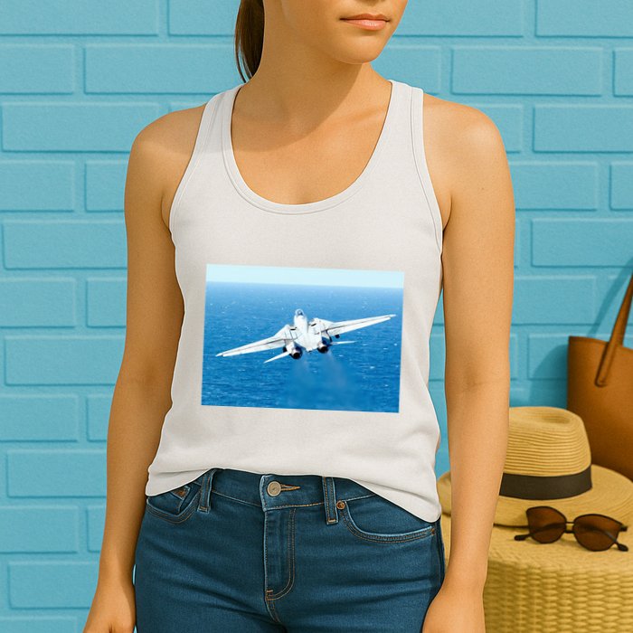 An F14d Tomcat From The Tomcatters Of Fighter Squadron Three One (Vf 31) Womens Tank Top