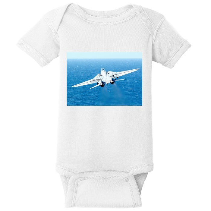 An F14d Tomcat From The Tomcatters Of Fighter Squadron Three One (Vf 31) Baby Bodysuit