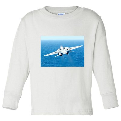 An F14d Tomcat From The Tomcatters Of Fighter Squadron Three One (Vf 31) Toddler Long Sleeve Shirt
