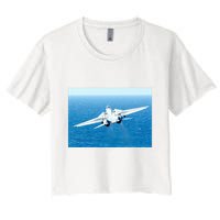An F14d Tomcat From The Tomcatters Of Fighter Squadron Three One (Vf 31) Crop Top