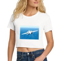 An F14d Tomcat From The Tomcatters Of Fighter Squadron Three One (Vf 31) Crop Top