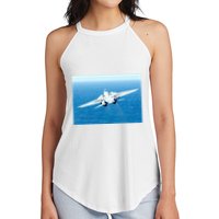 An F14d Tomcat From The Tomcatters Of Fighter Squadron Three One (Vf 31) Women's Perfect Tri Rocker Tank