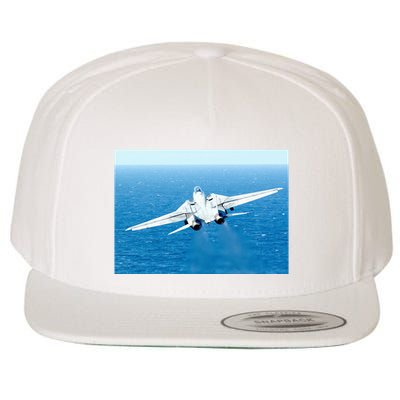 An F14d Tomcat From The Tomcatters Of Fighter Squadron Three One (Vf 31) Wool Snapback Cap