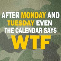 After Monday and Tuesday WTF Legacy Tie Dye Trucker Hat
