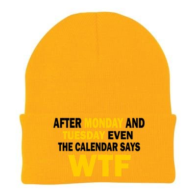 After Monday and Tuesday WTF Knit Cap Winter Beanie