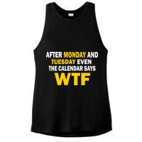 After Monday and Tuesday WTF Ladies PosiCharge Tri-Blend Wicking Tank