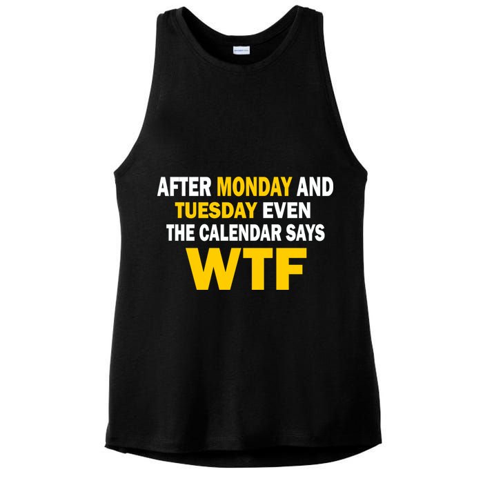 After Monday and Tuesday WTF Ladies PosiCharge Tri-Blend Wicking Tank