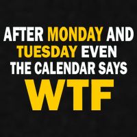 After Monday and Tuesday WTF Ladies PosiCharge Tri-Blend Wicking Tank
