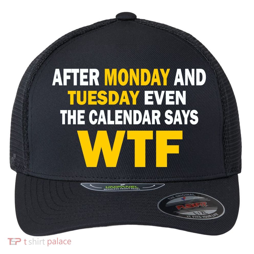 After Monday and Tuesday WTF Flexfit Unipanel Trucker Cap