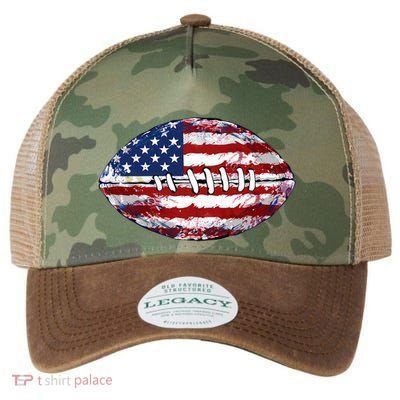American Football Usa Flag Legacy Tie Dye Trucker Hat