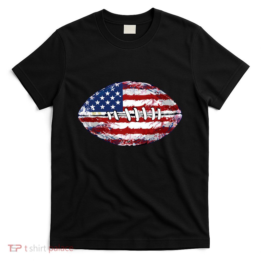 American Football Usa Flag T-Shirt