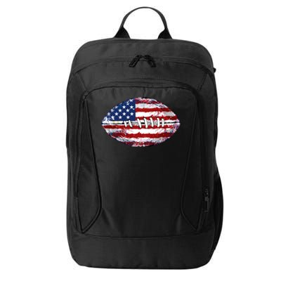 American Football Usa Flag City Backpack