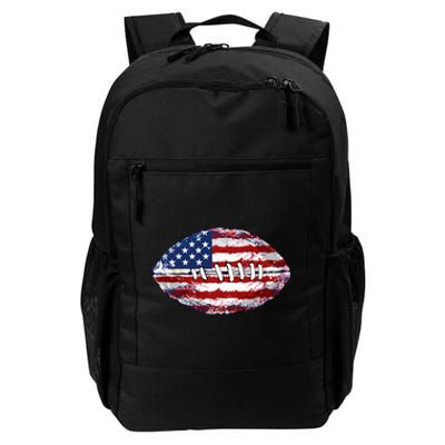 American Football Usa Flag Daily Commute Backpack