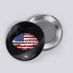 American Football Usa Flag Button