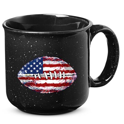 American Football Usa Flag 15oz Campfire Ceramic Mug
