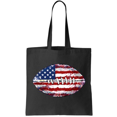 American Football Usa Flag Tote Bag