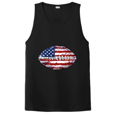 American Football Usa Flag PosiCharge Competitor Tank