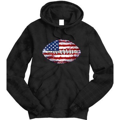 American Football Usa Flag Tie Dye Hoodie
