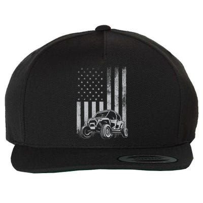 American Flag Utv Side By Side Sxs Off Road 4th Of July Wool Snapback Cap