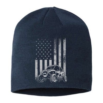 American Flag Utv Side By Side Sxs Off Road 4th Of July Sustainable Beanie