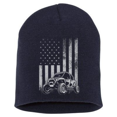 American Flag Utv Side By Side Sxs Off Road 4th Of July Short Acrylic Beanie