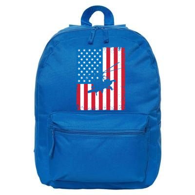 American Flag Usa Chopper Patriotic Veteran's Day Soldier Gift 16 in Basic Backpack