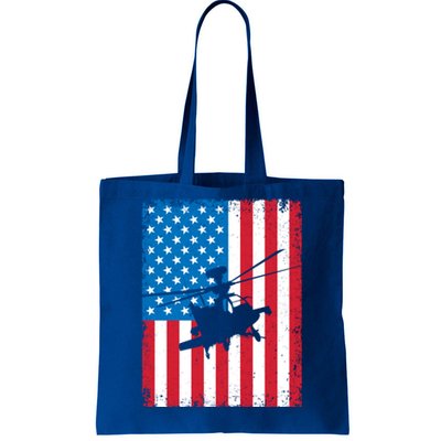 American Flag Usa Chopper Patriotic Veteran's Day Soldier Gift Tote Bag