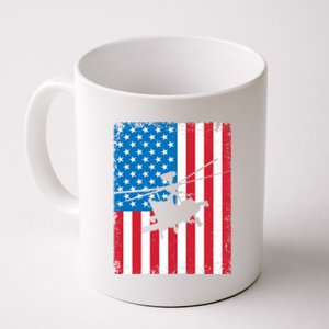 American Flag Usa Chopper Patriotic Veteran's Day Soldier Gift Coffee Mug