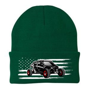 AMERICAN FLAG UTV SIDE BY SIDE SXS OFF ROAD Knit Cap Winter Beanie