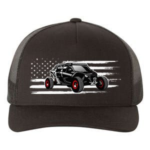 AMERICAN FLAG UTV SIDE BY SIDE SXS OFF ROAD Yupoong Adult 5-Panel Trucker Hat