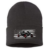 AMERICAN FLAG UTV SIDE BY SIDE SXS OFF ROAD Sustainable Knit Beanie