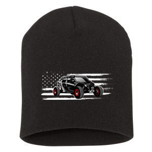 AMERICAN FLAG UTV SIDE BY SIDE SXS OFF ROAD Short Acrylic Beanie