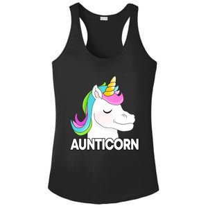 Aunticorn Funny Unicorn Aunty Family Cute Gift Ladies PosiCharge Competitor Racerback Tank