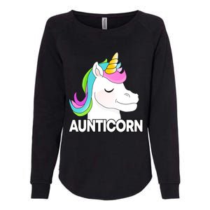 Aunticorn Funny Unicorn Aunty Family Cute Gift Womens California Wash Sweatshirt