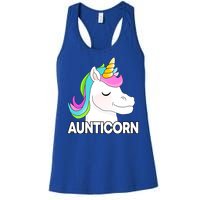 Aunticorn Funny Unicorn Aunty Family Cute Gift Women's Racerback Tank