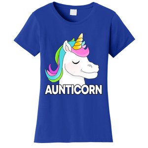 Aunticorn Funny Unicorn Aunty Family Cute Gift Women's T-Shirt