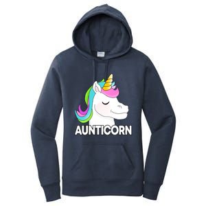 Aunticorn Funny Unicorn Aunty Family Cute Gift Women's Pullover Hoodie