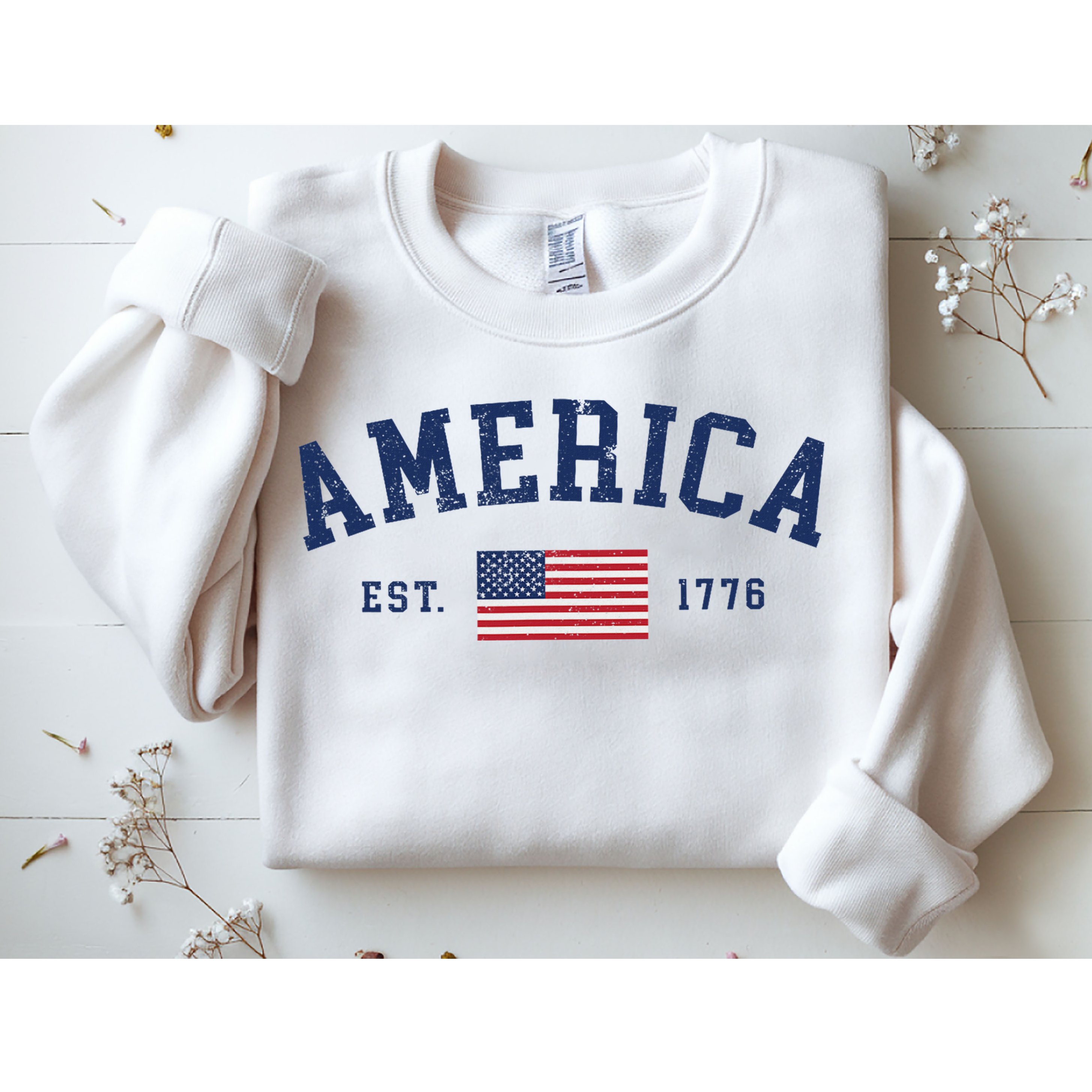 American Flag Usa United States Of America Us 4th Of July Sweatshirt