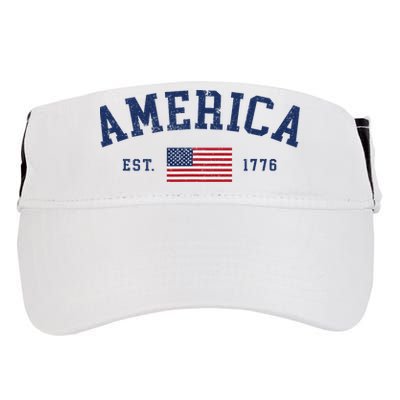 American Flag Usa United States Of America Us 4th Of July Adult Drive Performance Visor