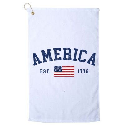 American Flag Usa United States Of America Us 4th Of July Golf Towel