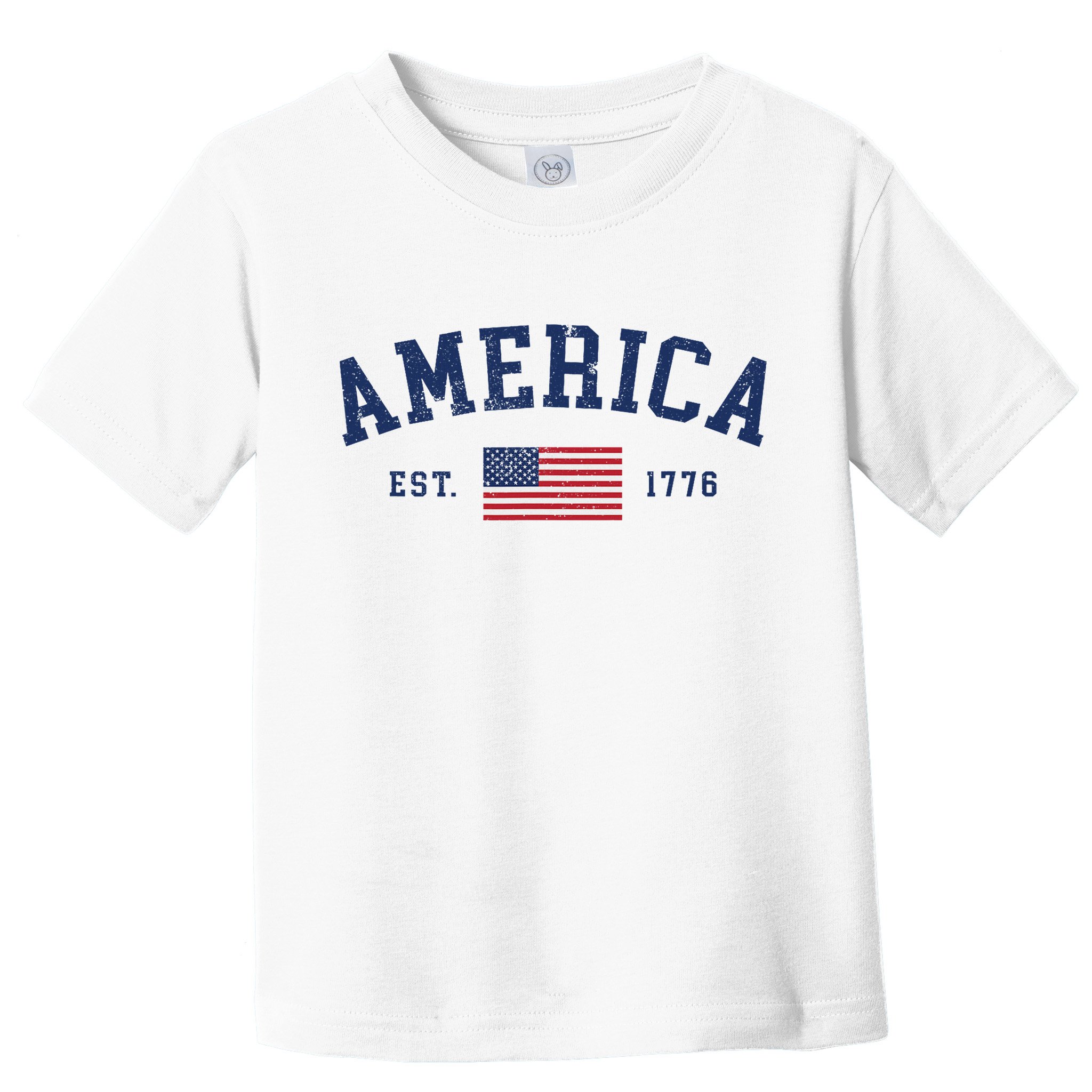 American Flag Usa United States Of America Us 4th Of July Toddler T-Shirt