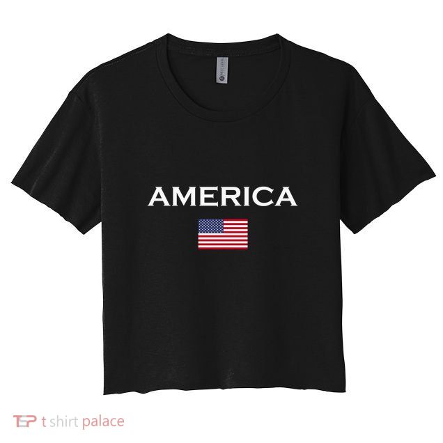 America Flag | Usa Flag Of The Democratic Country Crop Top