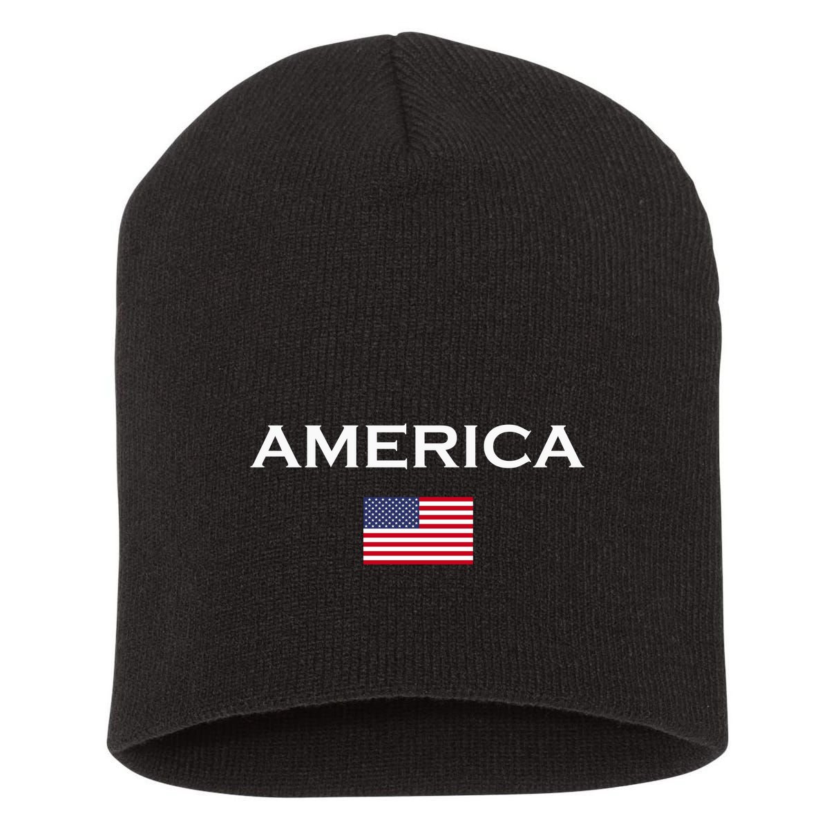 America Flag | Usa Flag Of The Democratic Country Short Acrylic Beanie