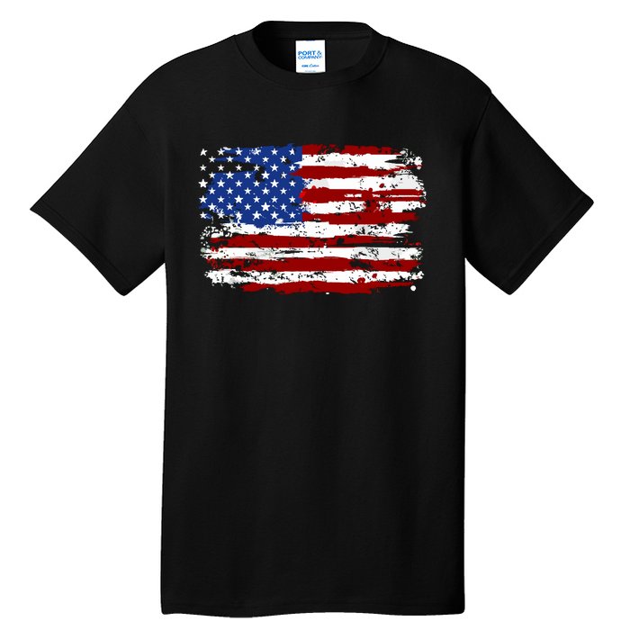 American Flag Usa United States Of America Us 4th Of July Tall T-Shirt