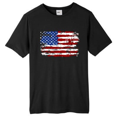 American Flag Usa United States Of America Us 4th Of July Tall Fusion ChromaSoft Performance T-Shirt