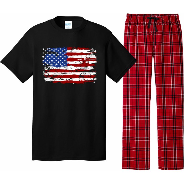 American Flag Usa United States Of America Us 4th Of July Pajama Set