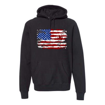 American Flag Usa United States Of America Us 4th Of July Premium Hoodie