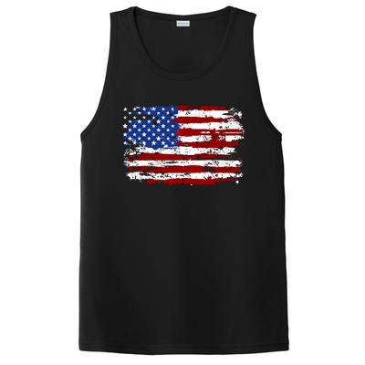 American Flag Usa United States Of America Us 4th Of July PosiCharge Competitor Tank