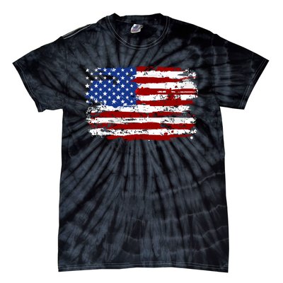 American Flag Usa United States Of America Us 4th Of July Tie-Dye T-Shirt