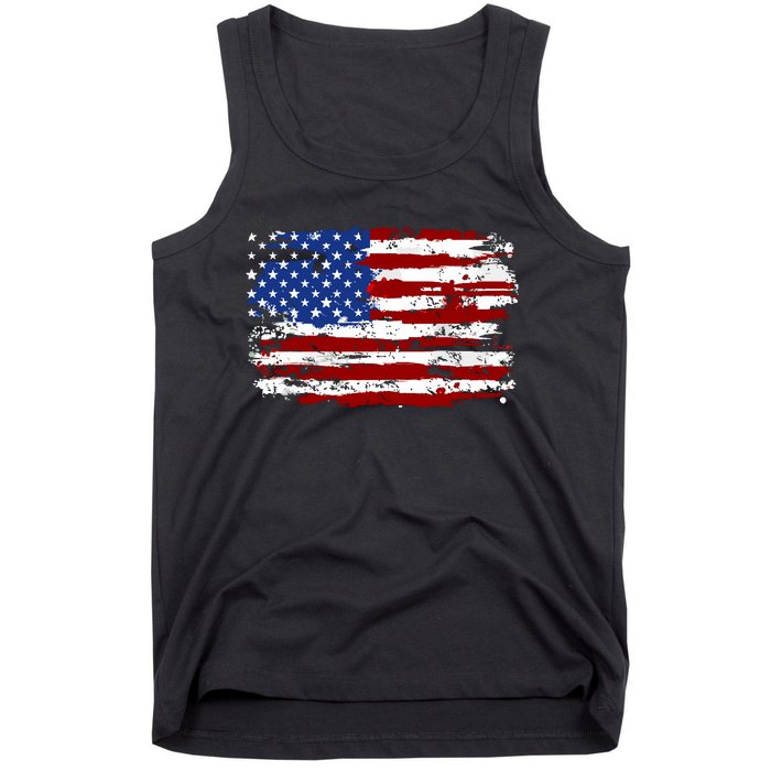 American Flag Usa United States Of America Us 4th Of July Tank Top